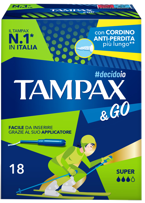 TAMPAX &GO SUPER 18 PEZZI - Farmapanda Srl