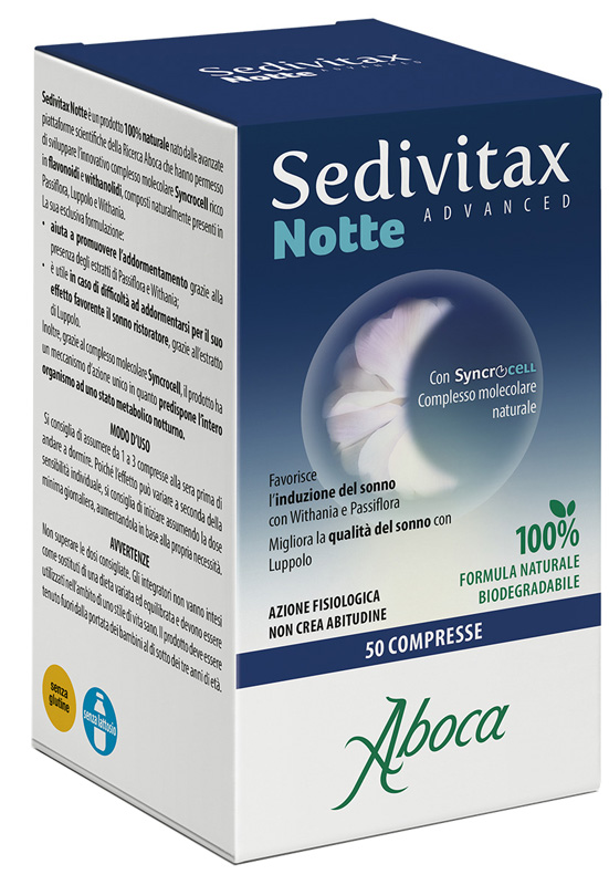 SEDIVITAX NOTTE ADVANCED 50 COMPRESSE - Farmapanda Srl