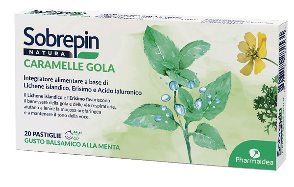 SOBREPIN NATURA CARAMELLE GOLA 20 PASTIGLIE - Farmapanda Srl