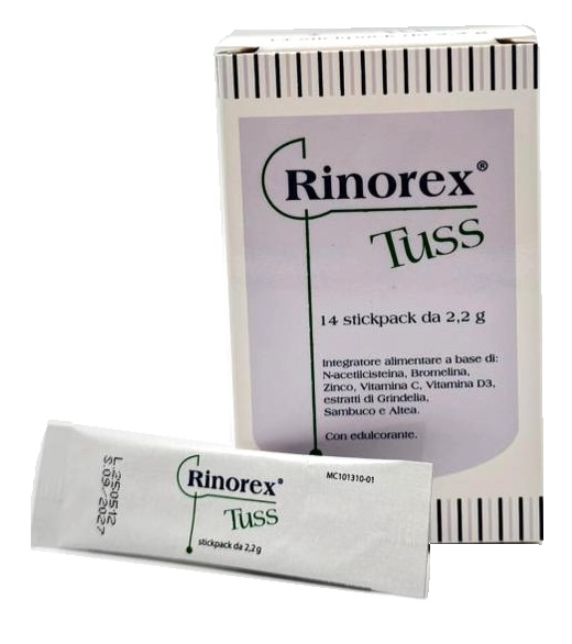 RINOREX TUSS 14 STICKPACK DA 2,2 G - Farmapanda Srl