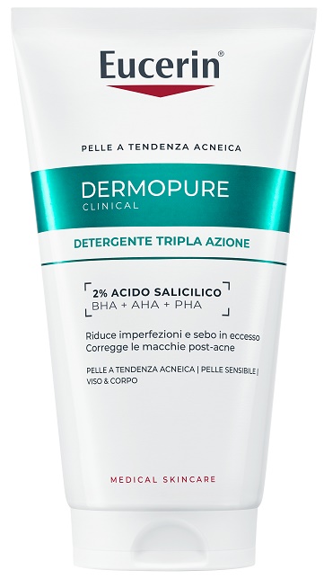 EUCERIN DERMOPURE CLINICAL DETERGENTE TRIPLA AZIONE 150 ML - Farmapanda Srl