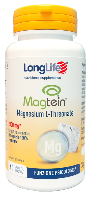 LONGLIFE MAGTEIN MAGNESIO L-THREONATO 60 TAVOLETTE RIVESTITE - Farmapanda Srl