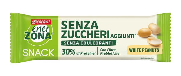 ENERZONA SNACK ARACHIDI COPERTURA BIANCA AL LATTE SENZA ZUCCHERI AGGIUNTI 33 G - Farmapanda Srl