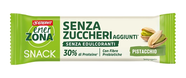 ENERZONA SNACK PISTACCHIO COPERTURA BIANCA AL LATTE SENZA ZUCCHERI AGGIUNTI 27 G - Farmapanda Srl
