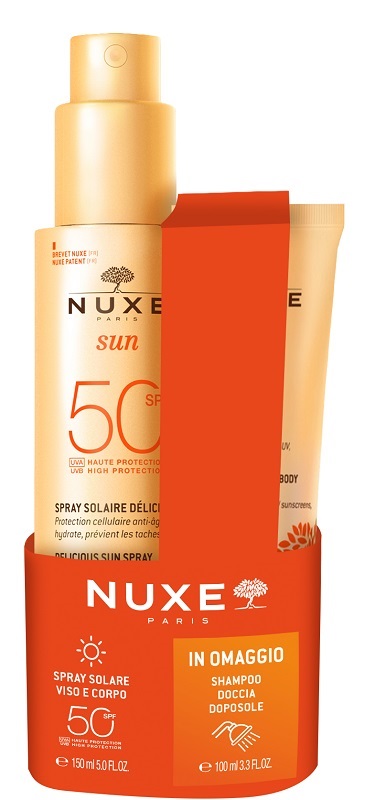 NUXE SUN OLIO SPF50 150 ML + SHAMPOO DOCCIA DOPOSOLE 100 ML - Farmapanda Srl