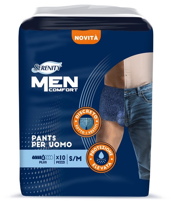 PANNOLONE A MUTANDINA SERENITY MEN COMFORT PLUS S/M 10 PEZZI - Farmapanda Srl
