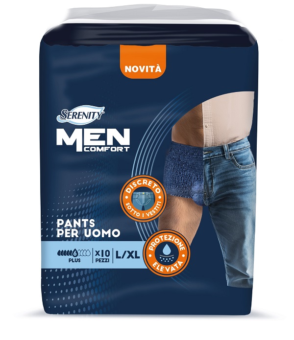 PANNOLONE A MUTANDINA SERENITY MEN COMFORT PLUS L/XL 10 PEZZI - Farmapanda Srl