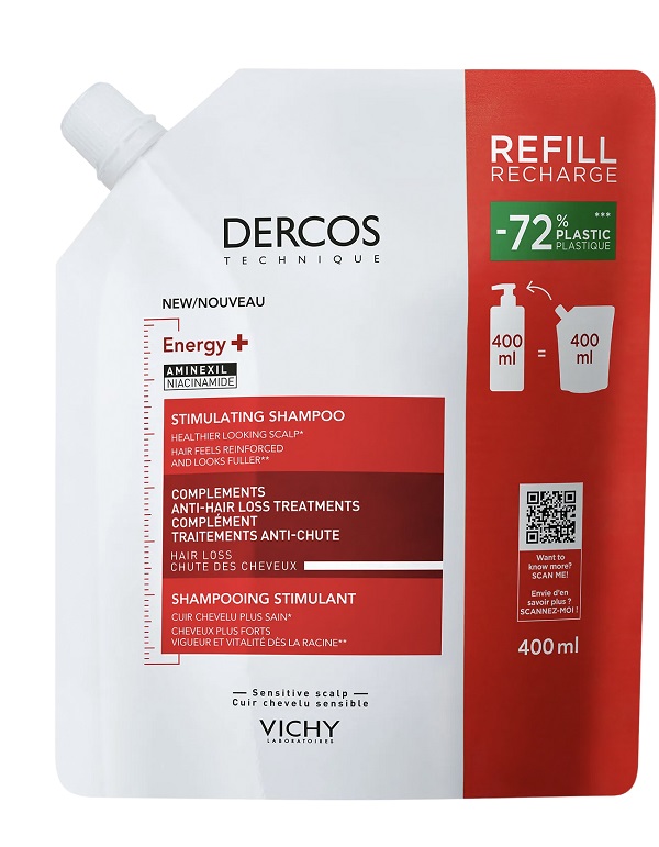 DERCOS TECHNIQUE SHAMPOO ENERGIZZANTE REFILL 400 ML - Farmapanda Srl