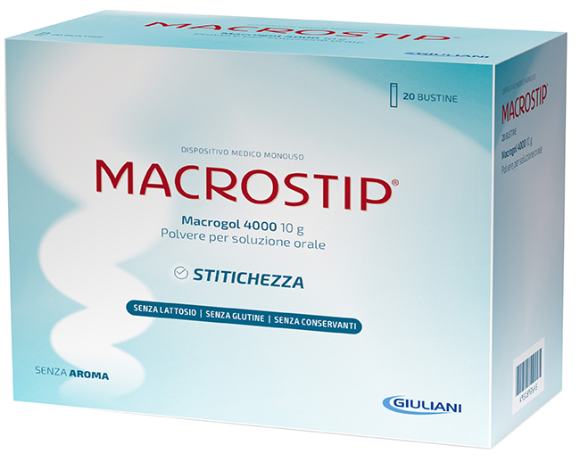 MACROSTIP 20 BUSTINE 10 G SENZA GLUTINE SENZA LATTOSIO - Farmapanda Srl