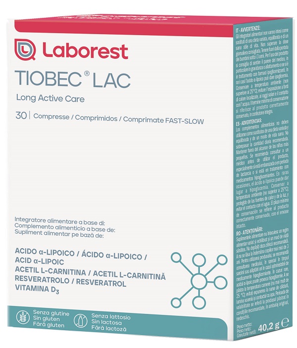 TIOBEC LAC 30 COMPRESSE - Farmapanda Srl