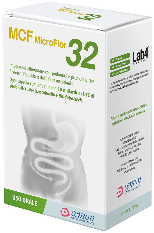 MCF MICROFLOR 32 60 CAPSULE VEGETALI - Farmapanda Srl