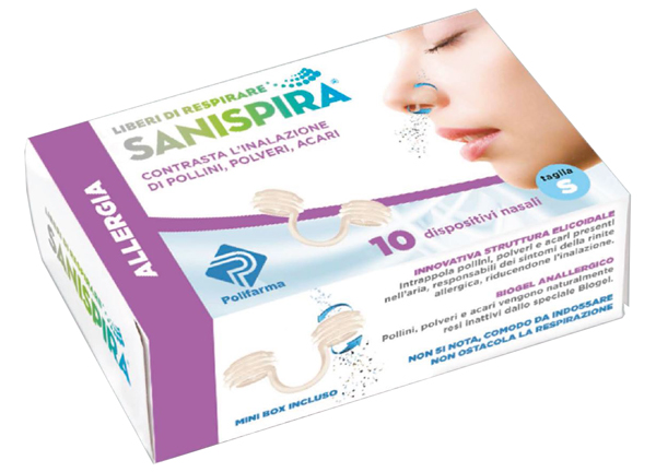 SANISPIRA ALLERGIA DISPOSITIVO NASALE 10 PEZZI TAGLIA M - Farmapanda Srl