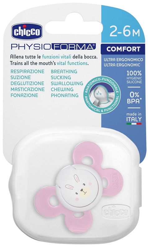 CHICCO SUCCHIETTO COMFORT GIRL IN SILICONE 2-6 MESI 1 PEZZO - Farmapanda Srl