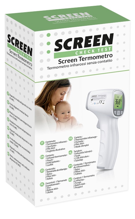 TERMOMETRO A INFRAROSSI SENZA CONTATTO SCREEN - Farmapanda Srl
