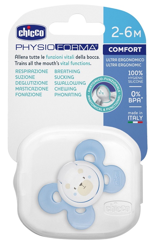 CHICCO SUCCHIETTO COMFORT BOY IN SILICONE 2-6 MESI 1 PEZZO - Farmapanda Srl