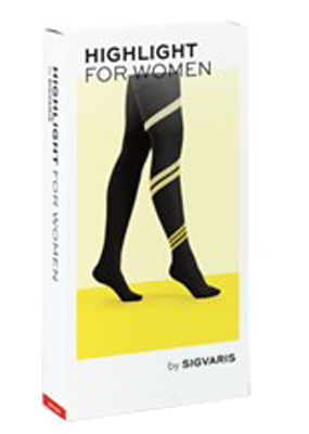 SIGVARIS HIGHLIGHT WOMEN COLLANT LUNGO PUNTA CHIUSA BLACK S - Farmapanda Srl