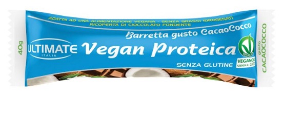 BARRETTA VEGAN PROTEIC CACAO/COCCO 40 G - Farmapanda Srl
