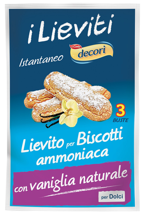 IPAFOOD LIEVITO PER BISCOTTI AMMONIACA SENZA GLUTINE 3 X 8 G - Farmapanda Srl