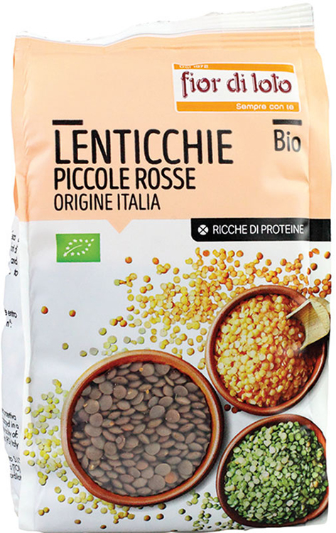 LENTICCHIE PICCOLE ROSSE ITALIA BIO 400 G - Farmapanda Srl