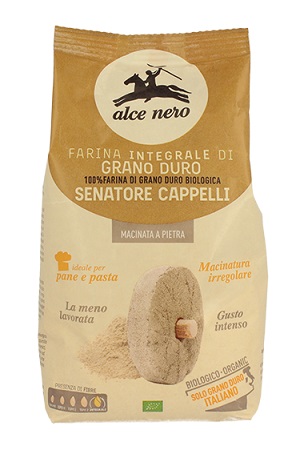 FARINA INTEGRALE SENATORE CAPPELLI BIO MACINATA A PIETRA 500 G - Farmapanda Srl