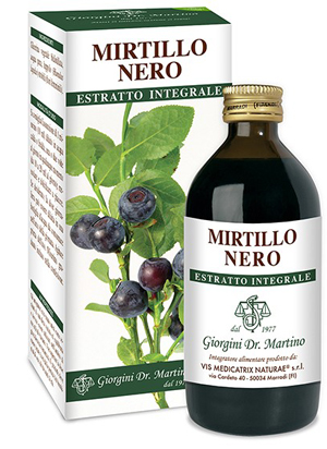 MIRTILLO NERO ESTRATTO INTEGRALE 200 ML - Farmapanda Srl