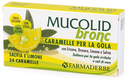 MUCOLID BRONC SALVIA & LIMONE 24 CARAMELLE - Farmapanda Srl