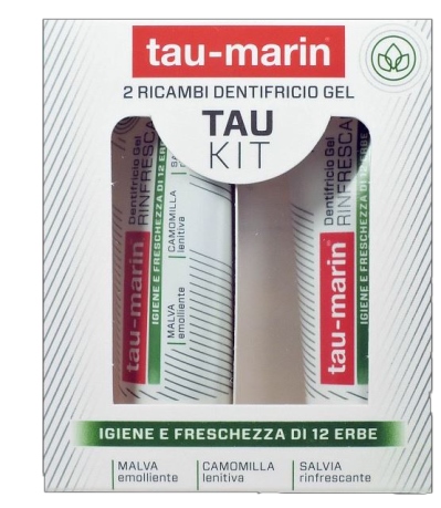 TAU MARIN DENTIFRICIO RINFRESCANTE RICARICA TAU KIT 2X20ML - Farmapanda Srl