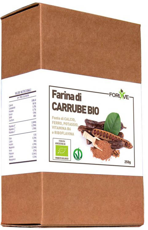 FARINA DI CARRUBE BIO 250 G - Farmapanda Srl