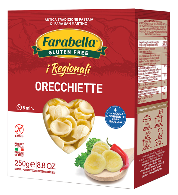 FARABELLA ORECCHIETTE I REGIONALI PASTA FRESCA STABILIZZATA 250 G - Farmapanda Srl
