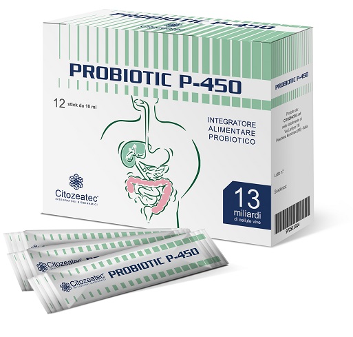 PROBIOTIC P-450 12 STICK MONODOSE 10 ML - Farmapanda Srl