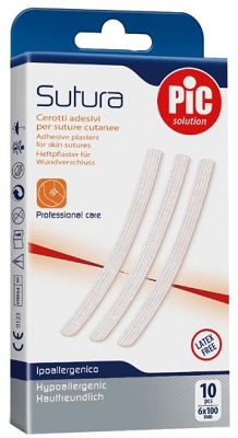 CEROTTO PER SUTURA PIC SOLUTION 6 X 100 MM 10 PEZZI - Farmapanda Srl