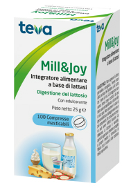 MILL&JOY TEVA A BASEDI LATTASI 100 COMPRESSE MASTICABILI - Farmapanda Srl