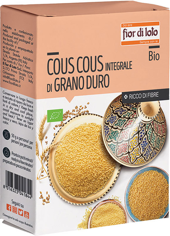 COUS COUS INTEGRALE GRANO DURO BIO 500 G - Farmapanda Srl