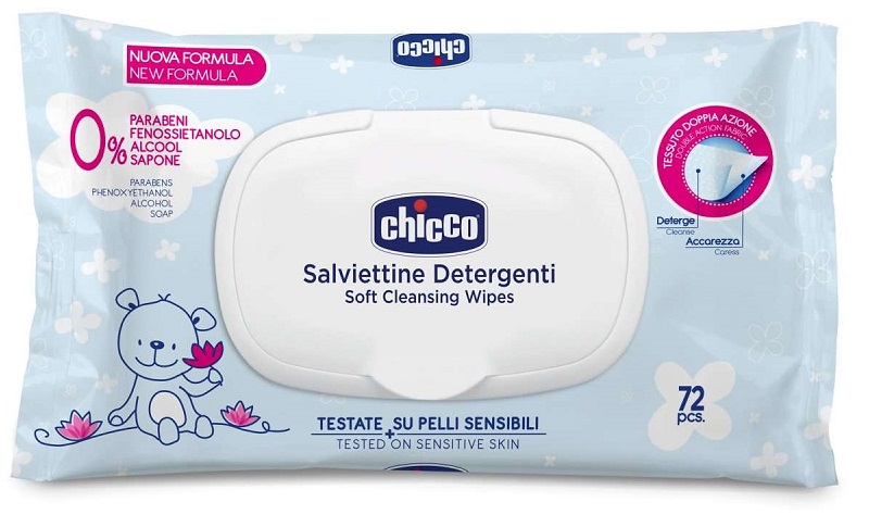 CHICCO COSMESI SALVIETTE 72 PEZZI PLAQ - Farmapanda Srl