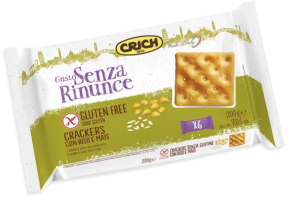 GUSTO SENZA RINUNCE CRACKERS CON RISO E MAIS 6 CONFEZIONI 200 G - Farmapanda Srl