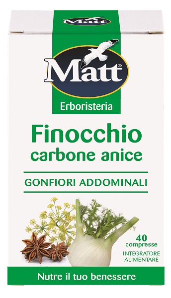 MATT ERBORISTERIA FINOCCHIO CARBONE ANICE 40 COMPRESSE - Farmapanda Srl