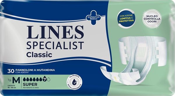 PANNOLONE A MUTANDA LINES SPECIALIST CLASSIC SUPER MM 30 PEZZI - Farmapanda Srl