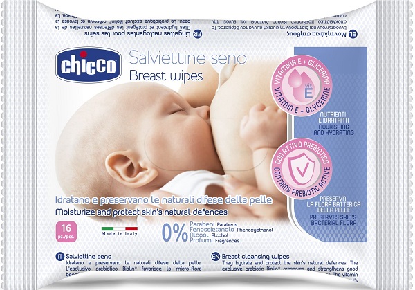 CHICCO SALVIETTE DETERGENTI PER IL SENO 16 PEZZI - Farmapanda Srl
