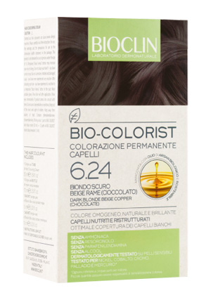 BIOCLIN BIO COLORIST 6,24 BIONDO SCURO BEIGE RAME - Farmapanda Srl