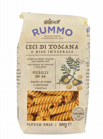 RUMMO FUSILLI N 48 CECI DI TOSCANA E RISO INTEGRALE 300 G - Farmapanda Srl
