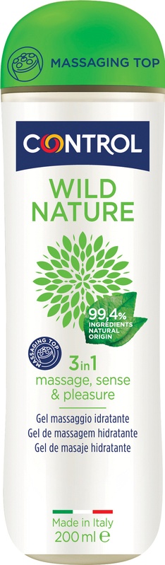 CONTROL WILD NATURE MASSAGE GEL MASSAGGIO 3 IN 1 200 ML - Farmapanda Srl