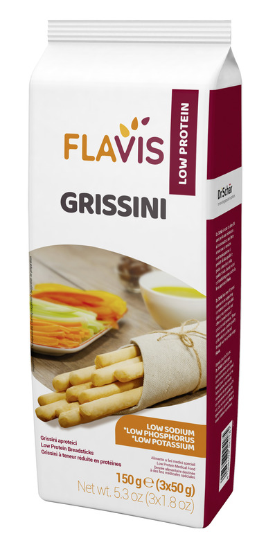 FLAVIS GRISSINI APROTEICI 3 PORZIONI DA 50 G - Farmapanda Srl