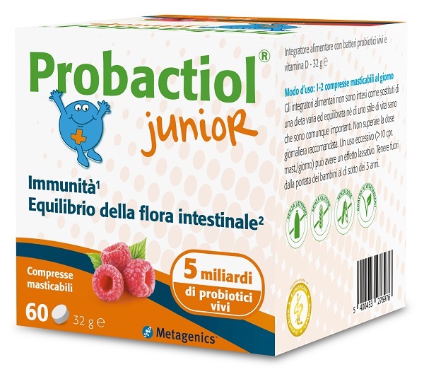 PROBACTIOL JUNIOR 60 COMPRESSE MASTICABILI NEW - Farmapanda Srl