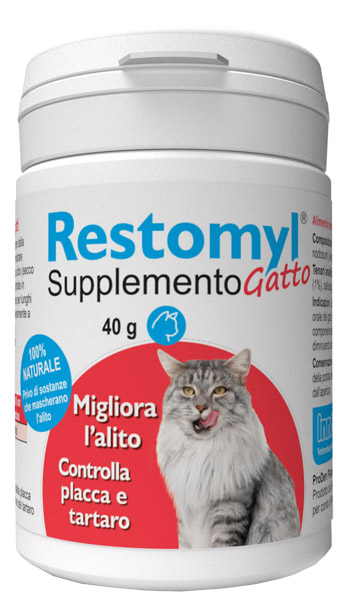 RESTOMYL SUPPLEMENTO GATTO FLACONCINO 40 G - Farmapanda Srl