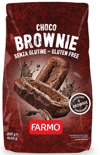 FARMO CHOCO BROWNIE 4 X 50 G - Farmapanda Srl