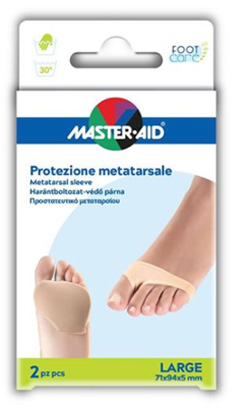 PROTEZIONE IN GEL E TESSUTO MASTER-AID FOOTCARE PER METATARSO LARGE 2 PEZZI G3 - Farmapanda Srl