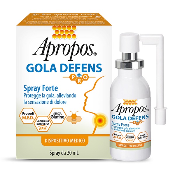 APROPOS GOLA DEFENS PRO SPRAY FORTE 20 ML - Farmapanda Srl