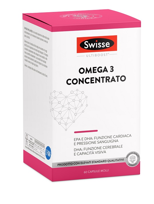 SWISSE OMEGA 3 CONCENTRATO 60 CAPSULE MOLLI DA 2440 MG - Farmapanda Srl