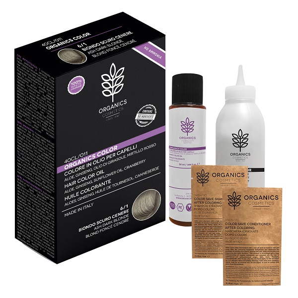 ORGANICS PHARM ORGANICS COLOR 6/1 BIONDO SCURO CENERE - Farmapanda Srl