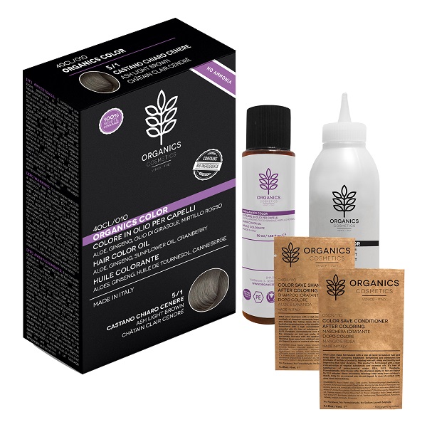 ORGANICS PHARM ORGANICS COLOR 5/1 CASTANO CHIARO CENERE - Farmapanda Srl